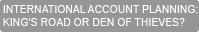 International account planning: king’s road or den of thieves?